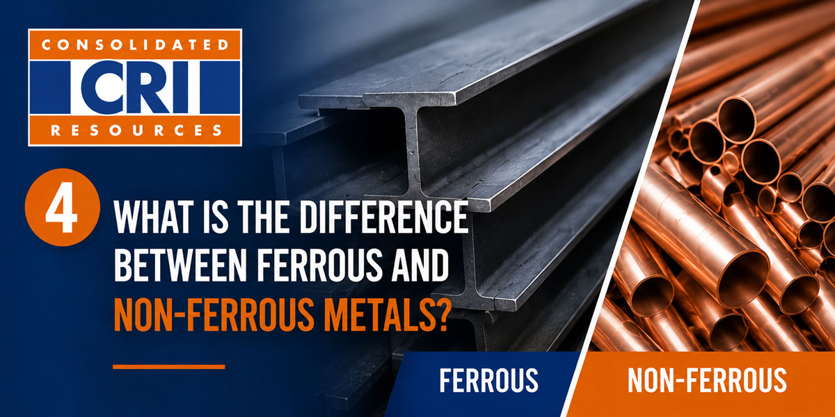 what is the difference between ferrous and non-ferrous metals? cover image