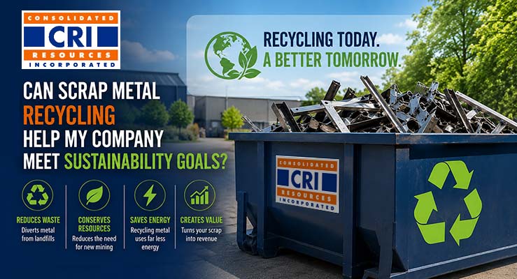 can scrap metal recycling help my company meet sustainability goals?