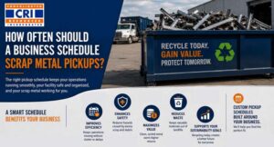 how often should a business schedule scrap metal pickups